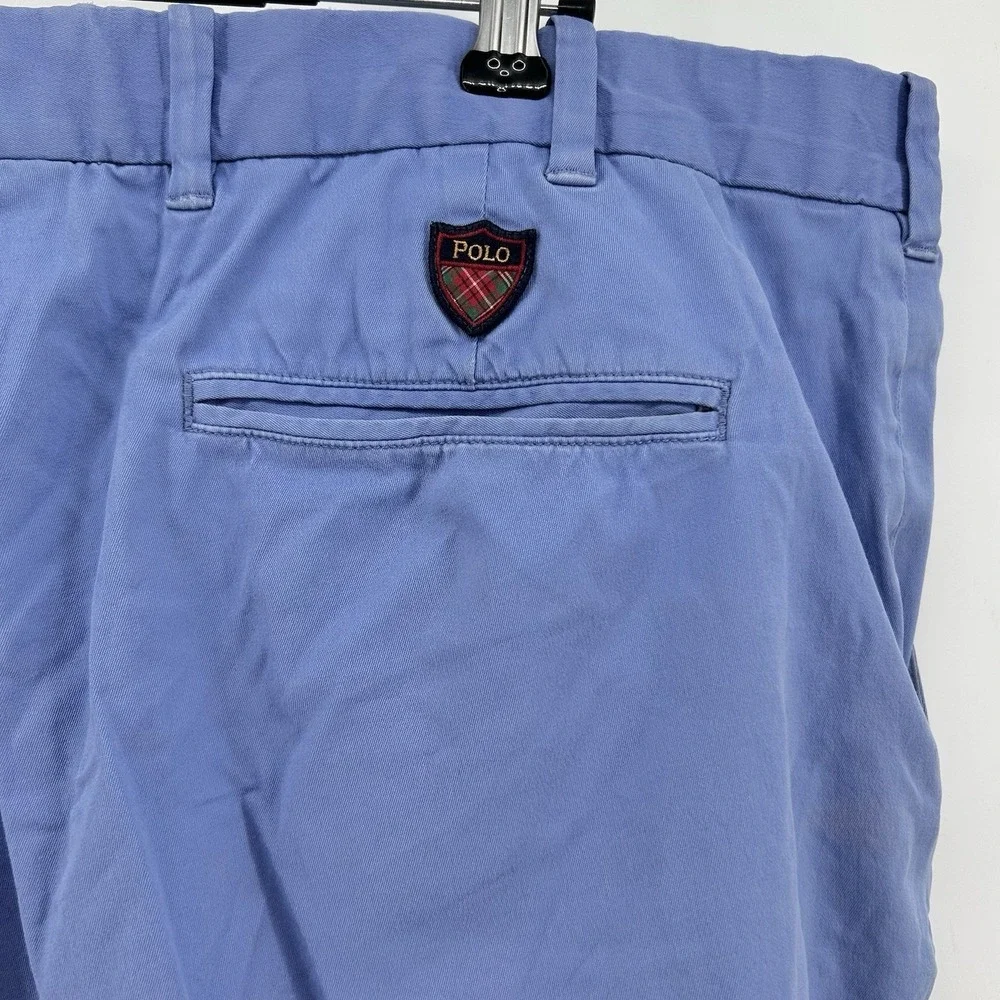 Polo Golf Ralph Lauren Shorts Mens 38 Blue Stretch‎ Twill Chino Golf Coastal